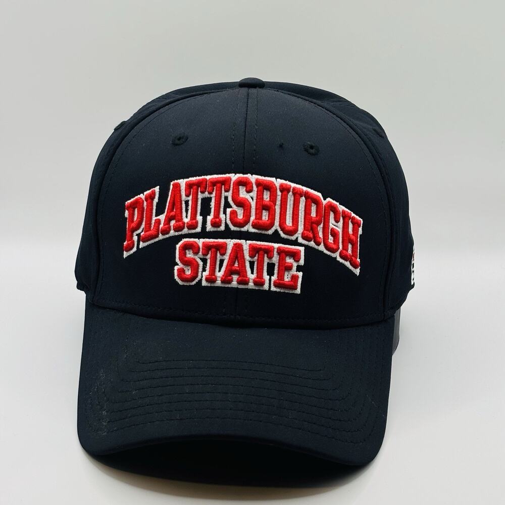 Vintage Plattsburgh State Cardinals New York Hat Cap Script OSFM The Game